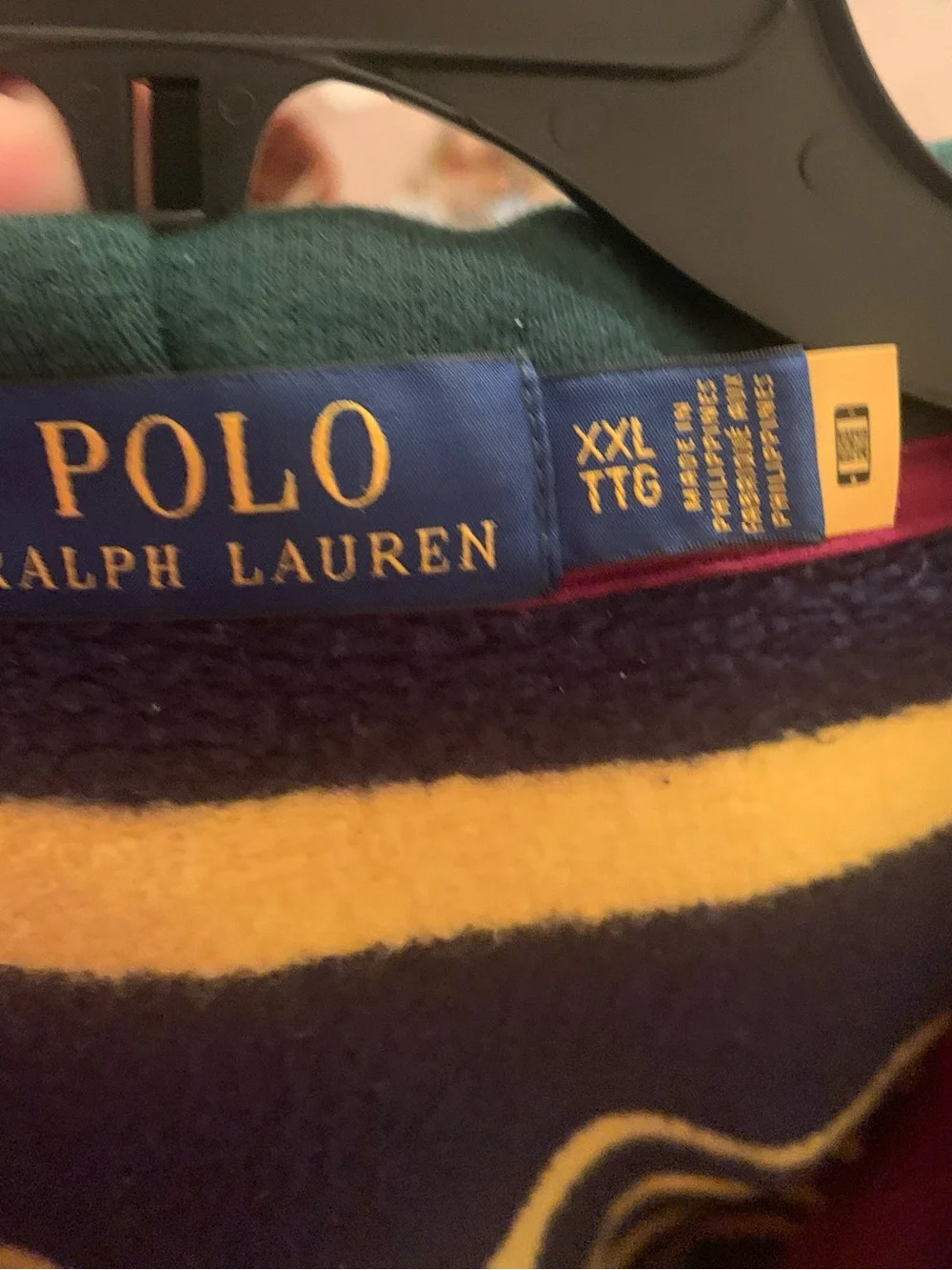 POLO RALPH LAUREN CREST PATCHWORK EMBROIDERED HOODIE